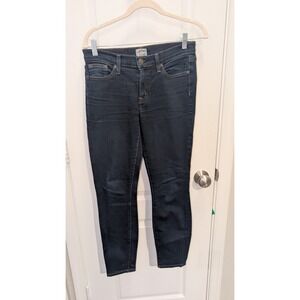 J. Crew Toothpick‎ Women's Size 27 Mid Rise Skinny Ankle Denim Blue Jeans